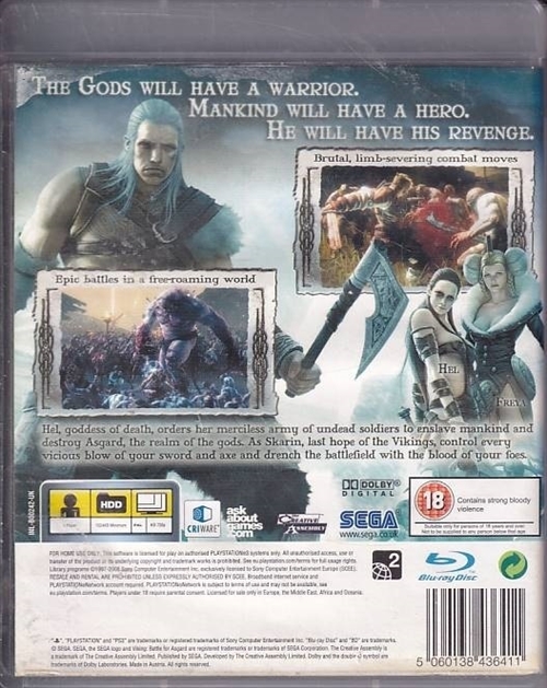Viking Battle for Asgard - PS3 - (B Grade) (Genbrug)